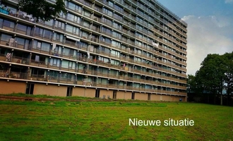 Renovatie “Kleurenflats” te Zaandam, Indigostraat